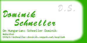 dominik schneller business card